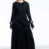 Y´s Yohji Yamamoto Damen Kleid Langarm schwarz