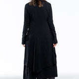 Y´s Yohji Yamamoto Damen Mantel asymmetrisch schwarz