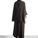 Y´s Yohji Yamamoto Damen Bluse 3/4 Arm oliv