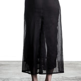 Yohji Yamamoto Damen Rock lang mit Tupfenprint