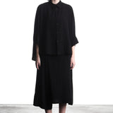 Y´s Yohji Yamamoto Damen Bluse 3/4 Arm schwarz