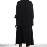 Y´s Yohji Yamamoto Damen Bluse 3/4 Arm schwarz