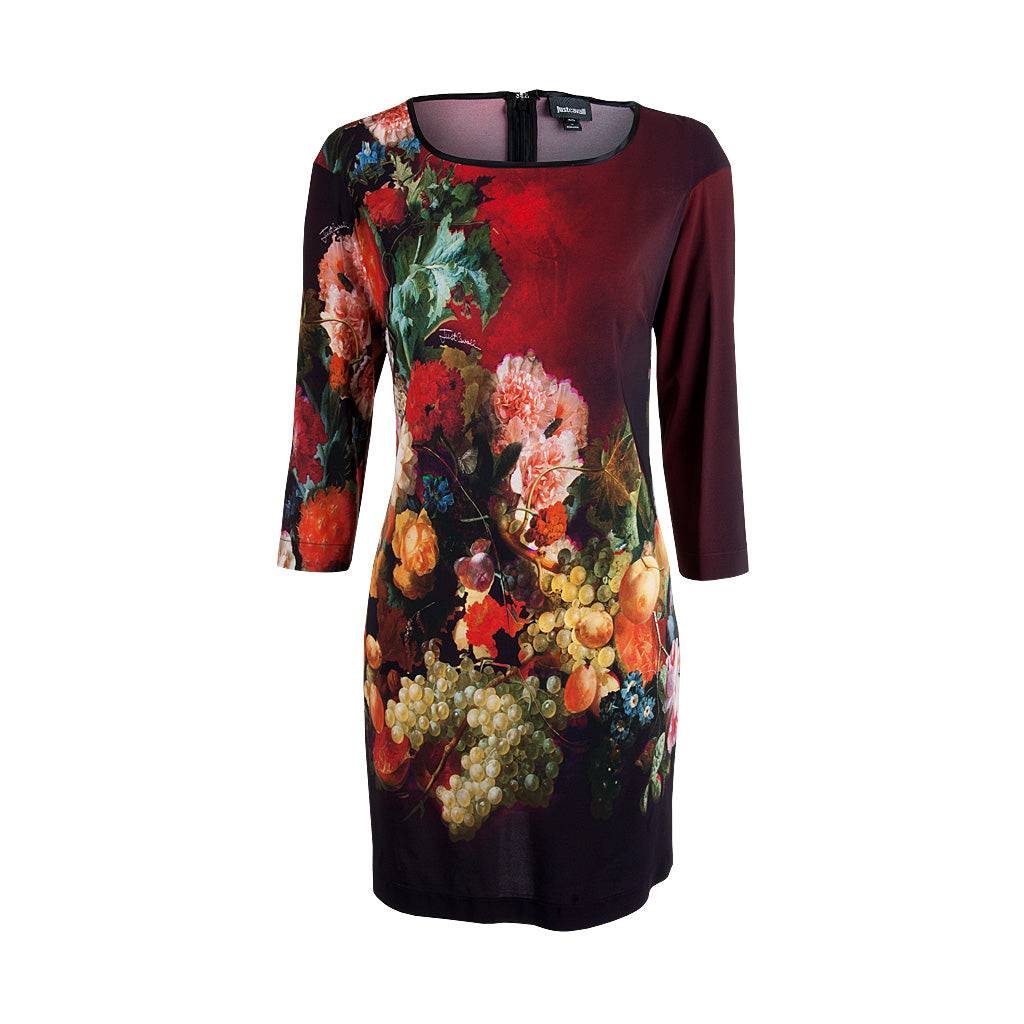 Just Cavalli Kleid floral print rot