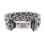 MACA Kitzbühel Armband A055 silber und braun