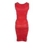 HIGH Jersey Kleid Multitude rot 