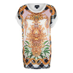 Just Cavalli Oversized Shirt maritim baroque weiß