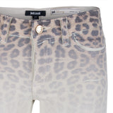 Just Cavalli Jeans Hose beige leoprint 