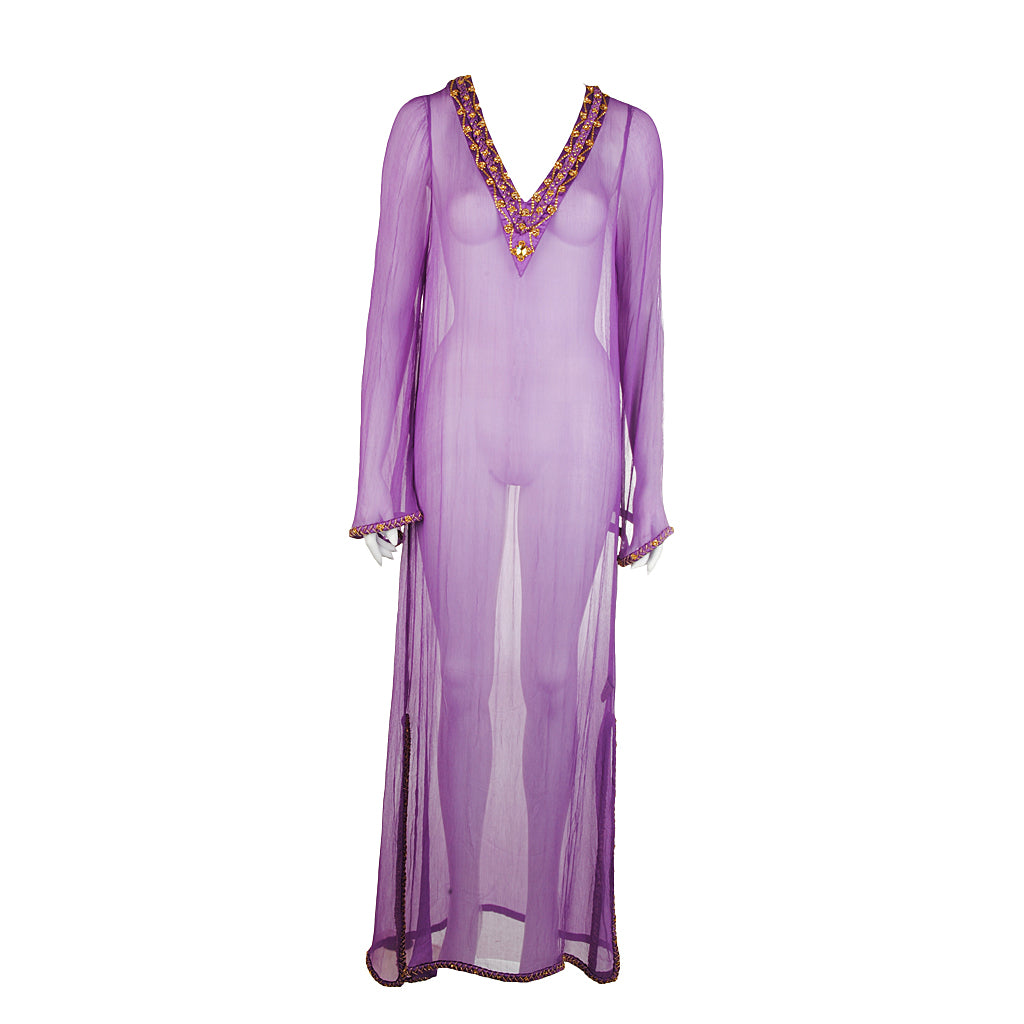 Shivadiva Seiden Kleid violett 