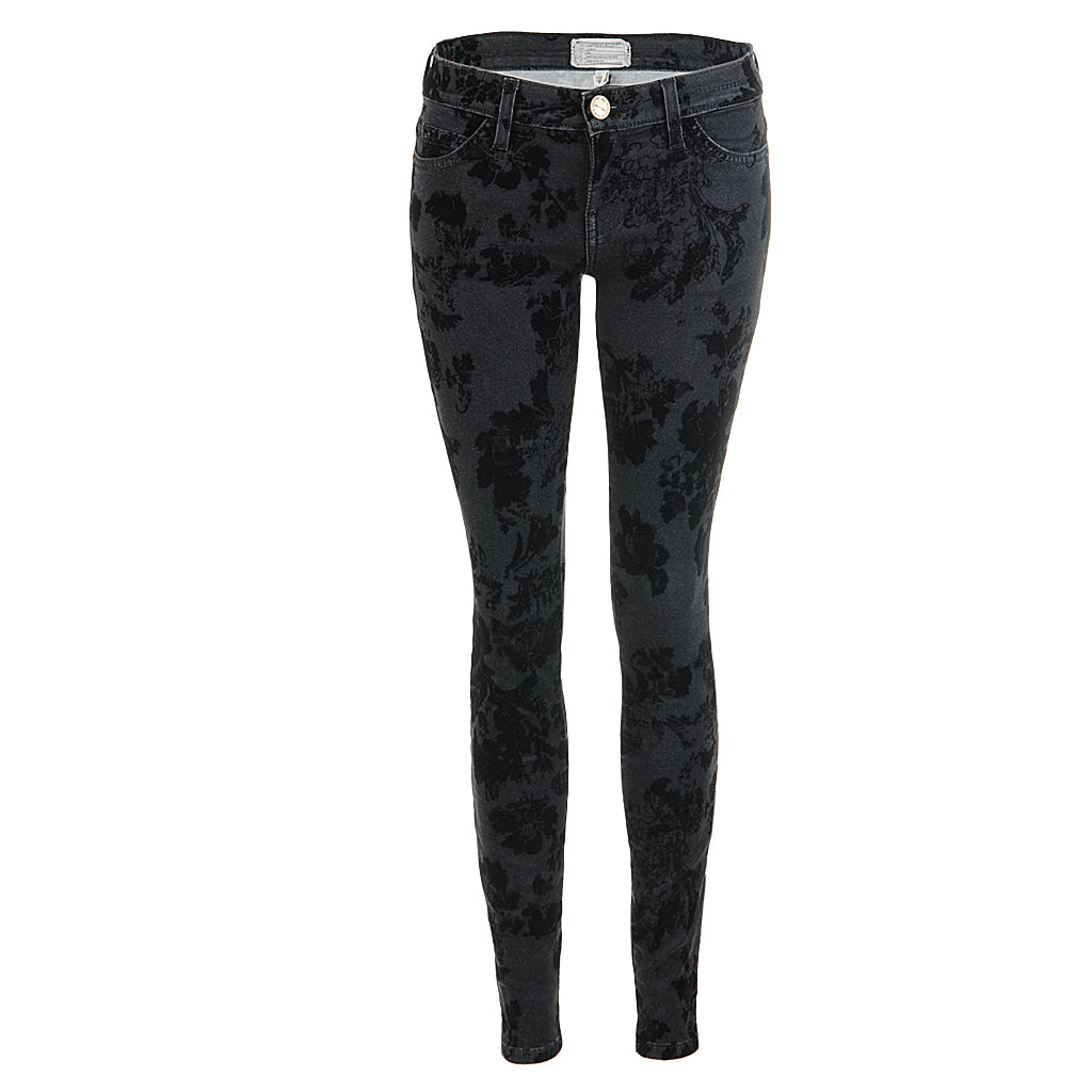 Current Elliott THE ANKLE SKINNY black velvet