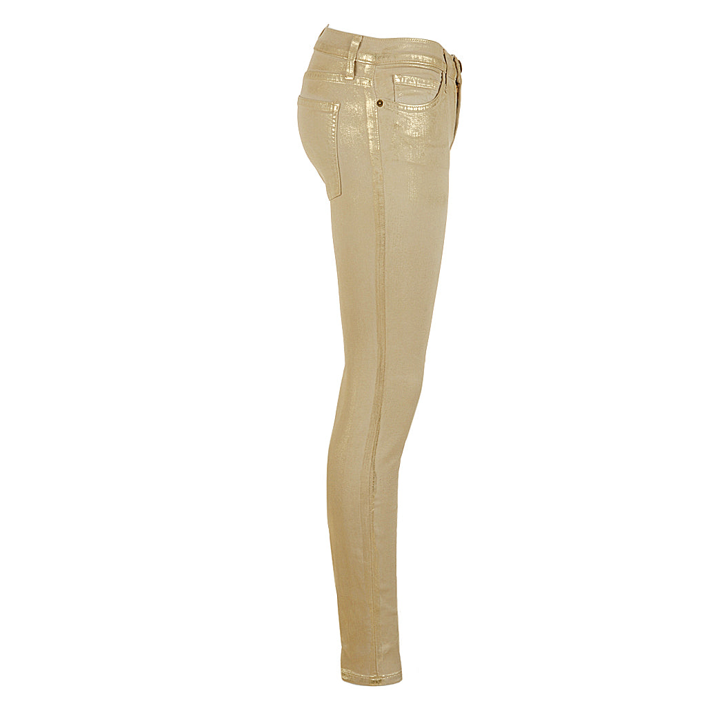 Current Elliott THE ANKLE SKINNY metallic gold 