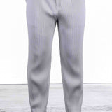 Homme Plissé Issey Miyake Herren Hose Grau