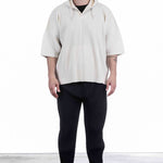 Homme Plissé Issey Miyake Herren Oversize Kapuzenshirt Off White