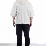 Homme Plissé Issey Miyake Herren Oversize Kapuzenshirt Off White