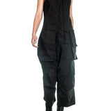 Rundholz Damen Overall schwarz