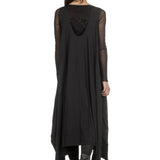 Yohji Yamamoto Damen Avantgarde Kleid in A-Linie schwarz