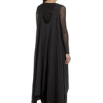 Yohji Yamamoto Damen Avantgarde Kleid in A-Linie schwarz