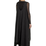 Yohji Yamamoto Damen Avantgarde Kleid in A-Linie schwarz