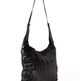 Numero 10 Leder Tasche Vancouver Croc silber schwarz