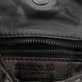 Numero 10 Leder Tasche Vancouver Croc silber schwarz